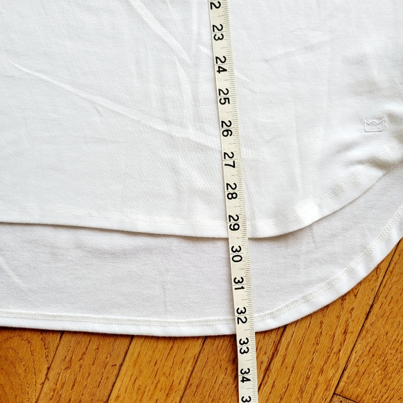 Cabana by Crown & Ivy White Top 3/4 Sleeve Sweatshirt 2X - Picture 8 of 8